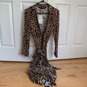 Zara Long Animal Print Dress